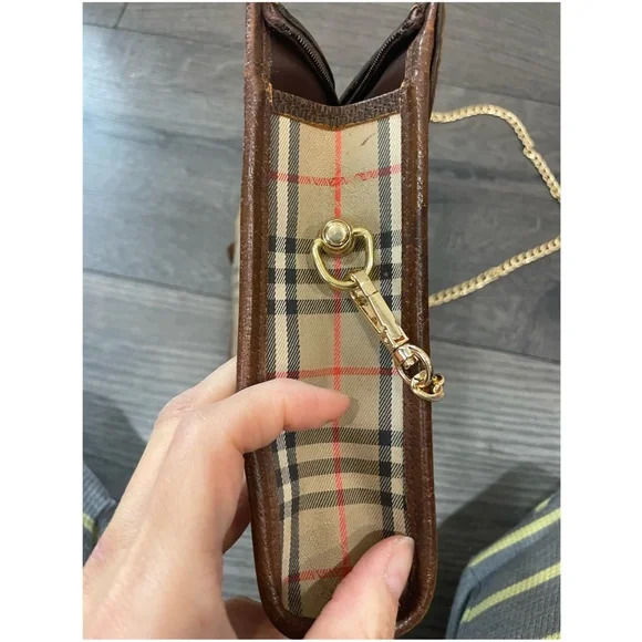 Burberry VIntage Nova Check Clutch Crossbody Shoulder Bag - Picture 6 of 12